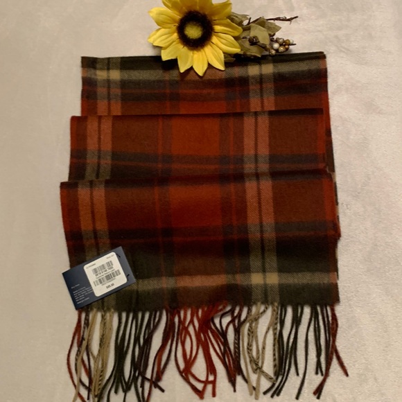 CLUB ROOM 100% Cashmere (unisex) scarf / NWT / gorgeous colors / so very⦠- Picture 3 of 8